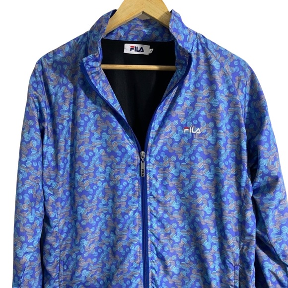 90s Vintage Retro FILA Jacket Blue Zip Up Size M/L - Picture 5 of 17